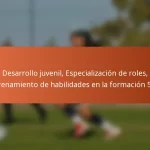 Desarrollo juvenil, Especialización de roles, Formación de habilidades en la formación 5-2-3